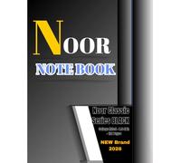 Noor Classic Series - Black Notebook | 8.5×11 in | College Ruled | 120 Pages: Durable and stylish red notebook - ideal for school, college, and office use
