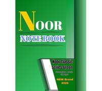 Noor Classic Series - Green Notebook | 8.5×11 in | College Ruled | 120 Pages: Durable and stylish red notebook - ideal for school, college, and office use