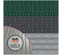 NOOR Tiras de protección de privacidad PP Pro extrafuerte para Valla de Doble Varilla, Color Gris Claro, 0,19 x 2,55 m, Grosor de 1,5 mm, Acanalado, Opaco, protección contra el Viento y la privacidad
