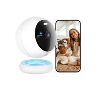 Noorio B200-SE Cámara de vigilancia batería para Exteriores Visión Nocturna a Color WLAN, batería inalámbrica con Soporte magnético, detección de Movimiento/Personas con IA, Audio de 2 vías, 32 GB de
