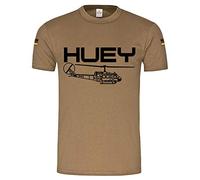 noorsk - Huey Chopper Bundeswehr heerers Avión Helicóptero UH-1 1 Iroquois Helicopter SAR Search and Rescue - Camiseta de buceo arena Medium