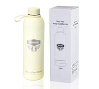 NOORZA Insulated Stainless Steel Bottle, 750 ml Hydrate Every Moment Collection (Cream Beige)