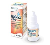 Nóos - Linfovir Oto Dolor - Gotas para los oídos - Coadyuvante en caso de inflamación, dolor y picazón del conducto auditivo externo - Botella de 7 g