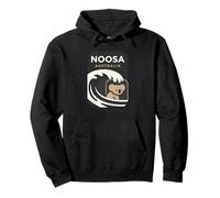 Noosa Australia Surf Onda Koala Naturaleza Silueta Sudadera con Capucha