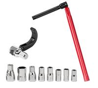 Noosverl Conjunto de llaves para tuercas de grifo 13 mm | Abrazadera SW 44 + insertos 8-17 mm, Conjunto de 9 llaves para tuercas de grifo | Adaptador de abrazadera