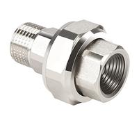 Noosverl Roscado de 1/2 pulgada IG/AG Conexión roscada estándar europeo, conexión roscada de cobre niquelado, junta cónica