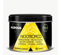 Nootrópico con Ginkgo Biloba, Melena de León, Cafeína, Bacopa, Tirosina, Teanina y Huperzia Serrata