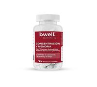 Nootrópico Natural para Concentración y Memoria 90 Cápsulas de Energía Enfoque y Agilidad Mental con Vitaminas Aminoácidos Guaraná y Ginseng Sin Gluten ni GMO | BWELL SUPPLEMENTS