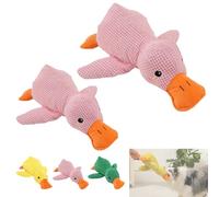 Noovelo Caiming Duck Toy, Calming Duck Dog Toy, Mellow Dog Calming Duck, Yellow Duck Dog Toy, Interactive Play, Firm, Soft, Crinkly, For Small To Large Dogs (B + B1)
