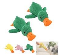 Noovelo Caiming Duck Toy, Calming Duck Dog Toy, Mellow Dog Calming Duck, Yellow Duck Dog Toy, Interactive Play, Firm, Soft, Crinkly, For Small To Large Dogs (C * 2)