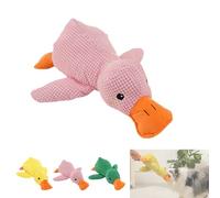 Noovelo Caiming Duck Toy, Calming Duck Dog Toy, Mellow Dog Calming Duck, Yellow Duck Dog Toy, Interactive Play, Firm, Soft, Crinkly, For Small To Large Dogs (B- 25CM)