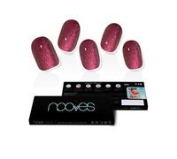 Nooves Gel Nails Ruby Claret Premium Glam Glitter 20 Un