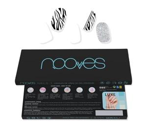 NOOVES - Láminas de Gel para Uñas|Funky Baby - Art Design 20 uds, Uñas de Gel Semicuradas Premium, Gel Nail Stickers,Pegatinas Uñas de Gel, Incluye 1 Lima de Uñas y 1 Palito de Naranjo, Vegano