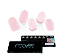 NOOVES - Láminas de Gel para Uñas|Golden Kiss | 20 uds, Uñas de Gel Semicuradas Premium,Incluye 1 Lima de Uñas y 1 Palito de Naranjo, Vegano