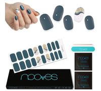 NOOVES Láminas de Gel para Uñas Shiny Muse, 20 uds Premium Semicuradas con Lima de Uñas y Palito de Naranjo, Vegano