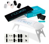 NOOVES Láminas de Uñas de Gel Precurado Nail Art+Lámpara de secado de uñas UV/LED PORTÁTIL 8w Tiras De Uñas De Gel semicurado Pegatinas Uñas Semipermanente en Gel Uñas de gel Pegatinas