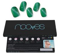 Nooves Láminas Uñas Jade Glass Premium Glam Cat Eye Verde 20uds