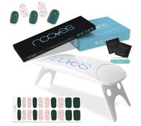 NOOVES - Pack Láminas de Gel para Uñas - Aurora - Nail Art 20 uds + Lámpara de Secado de Uñas UV/LED, Tiras Semicuradas Premium, Nail Stickers, con 1 Lima y Palito de Naranjo