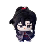 Noowye Anime blanco Wu Xian Figura de peluche de dibujos animados LAN Wang Ji colgante suave mini peluche almohada Anime chica figura PP algodón regalo 12 cm