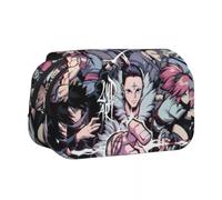 Noowye Anime Killua zaoldyeck Estuche grande GON·Freecss/Hisoka Doble Cremallera Anime Merchandise Back to School útiles escolares, Tipo 13, 21*7.5*10CM, Maletín