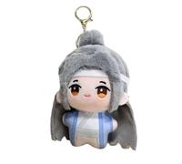 Noowye Anime Wei Wu Xian Plush Figura de dibujos animados LAN Wang Ji Stuffed Colgante Suave Mini Hug Pillow Anime Niña Figura PP Algodón Regalo 10 cm