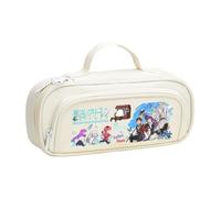 Noowye Frieren Estuche Estuche Anime Cielo/Helecho Estuche Estético Lápices Doble Cremallera - Regreso a la Escuela para Estudiantes, 21 x 6 x 9 cm, Tipo 9., 21*6*9CM, Maletín