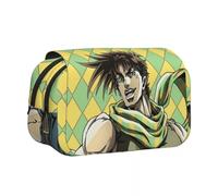 Noowye JJBA Star Platinum Estuche Anime Jean Pierre Polnareff/IGGY Estuche Grande Doble Cremallera Japonés Estuche Lápices Estético para Estudiantes, Tipo 4., 21*7.5*10CM, Maletín