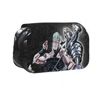 Noowye JJBA Star Platinum Estuche Anime Jean Pierre Polnareff/IGGY Estuche Grande Doble Cremallera Japonés Estuche Lápices Estético para Estudiantes, Tipo 3, 21*7.5*10CM, Maletín