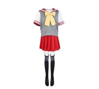 Noowye Kitagawa Marin Cosplay Kostüm Anime Inui Sajuna Schuluniform Rock Schleife Perücke JK-Uniform Sailor Suit Halloween Uniform Erwachsene Karneval Party