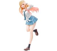 Noowye Kitagawa Marin Figura de Acción de Anime Niña Estatua Kitagawa Marin Vestido Uniforme Estilo Figura Pose de Pie Modelo Escultura de PVC Ornamentos de Escritorio 18CM