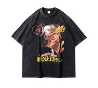 Noowye MHA Toga Himiko Short Sleeve Anime Midoriya Izuku/Shigaraki Tomura T Shirt Japón Streetwear Anime Cosplay Clothing Hombre y Mujer Regalos para fans