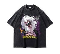 Noowye MHA Toga Himiko Short Sleeve Anime Midoriya Izuku/Shigaraki Tomura T Shirt Japón Streetwear Anime Cosplay Clothing Hombre y Mujer Regalos para fans