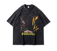 Noowye MHA Toga Himiko Short Sleeve Anime Midoriya Izuku/Shigaraki Tomura T Shirt Japón Streetwear Anime Cosplay Clothing Hombre y Mujer Regalos para fans