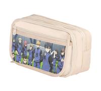 Noowye Seishiro Nagi Estuche Anime Itoshi SAE/REO Mikage Estuche Dibujos Animados Pluma Grande Cremallera Doble Back to School Escuela, Tipo 20, 21*8*13CM, Maletín