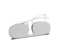 Nooz Optics - Gafas contra la luz azul sin corrección Hombre y Mujer para Ordenador, Smartphone, Gaming o Televisión - Forma Redonda - Color Crystal - Colección Cruz