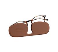 Nooz Optics Gafas de Lectura Unisex - Ultraligeras - Estuche Compacto - Gafas Presbicia - Hombre y Mujer - Ovaladas - Tortuga - 2,5
