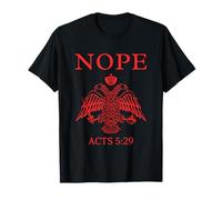 Nope Acts Autoridad Escritura Ortodoxa Águila Bizantina Camiseta