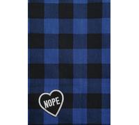 NOPE. Blue Lumberjack Pocket Journal - 4 x 6 inch Lined journal notebook softcover | 120 Pages | Paperback | Mini Composition | Blue Buffalo Plaid: Daily Writing Book for Notes on the Go!
