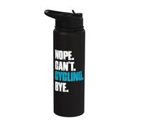 Nope can't cycling funny mtb bike mountain bike Stainless Steel Insulated Water Bottle