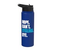 Nope can't cycling funny mtb bike mountain bike Stainless Steel Insulated Water Bottle