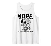 Nope Go Ask Your Patrol Leader Funny Scoutmaster Scouts BSA Camiseta sin Mangas