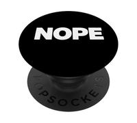 Nope Humor seco Mínimo límite Mentalidad Identidad PopSockets PopGrip Adhesivo