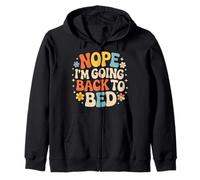 Nope I'm Going Back To Bed Sleep Mood Low Energy - Sudadera con Capucha