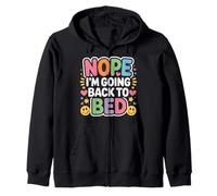 Nope I'm Going Back To Bed Sleep Mood Low Energy - Sudadera con Capucha