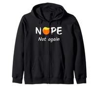 Nope Not Again Peluca Divertida Demócrata Elecciones Trump Anti-Trump Sudadera con Capucha