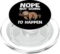 Nope Not Going To Happen Sloth Introvertido PopSockets PopGrip para MagSafe