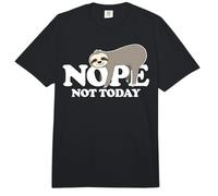 Nope Not Hoy Funny Lazy Sloth Comfort Colors Adult Heavyweight T-Shirt