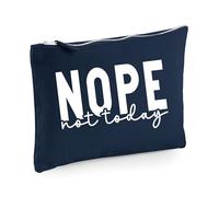 Nope Not Today - Bolsa de maquillaje divertida, Blue
