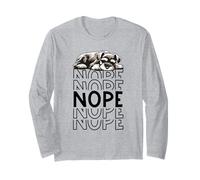 Nope Not Today Funny Lazy Miniatura Schnauzer Dueño de Perro Manga Larga