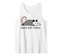 Nope Not Today Opossum Lindo Camiseta sin Mangas